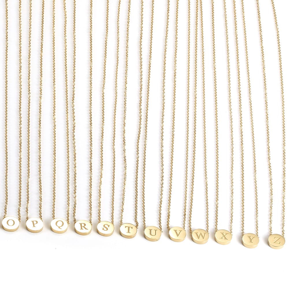 Circular Letter Necklace