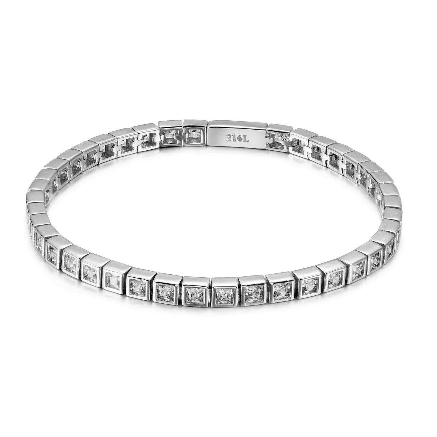 Square Tennis Bracelet | Kiiro Accessories