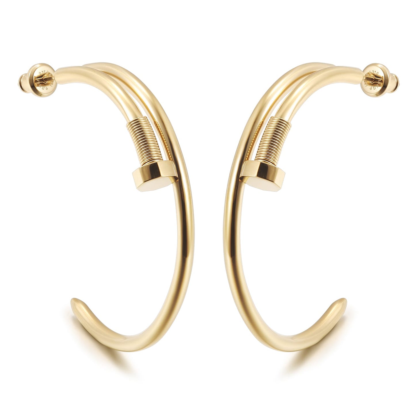 Iris Hoops Earring