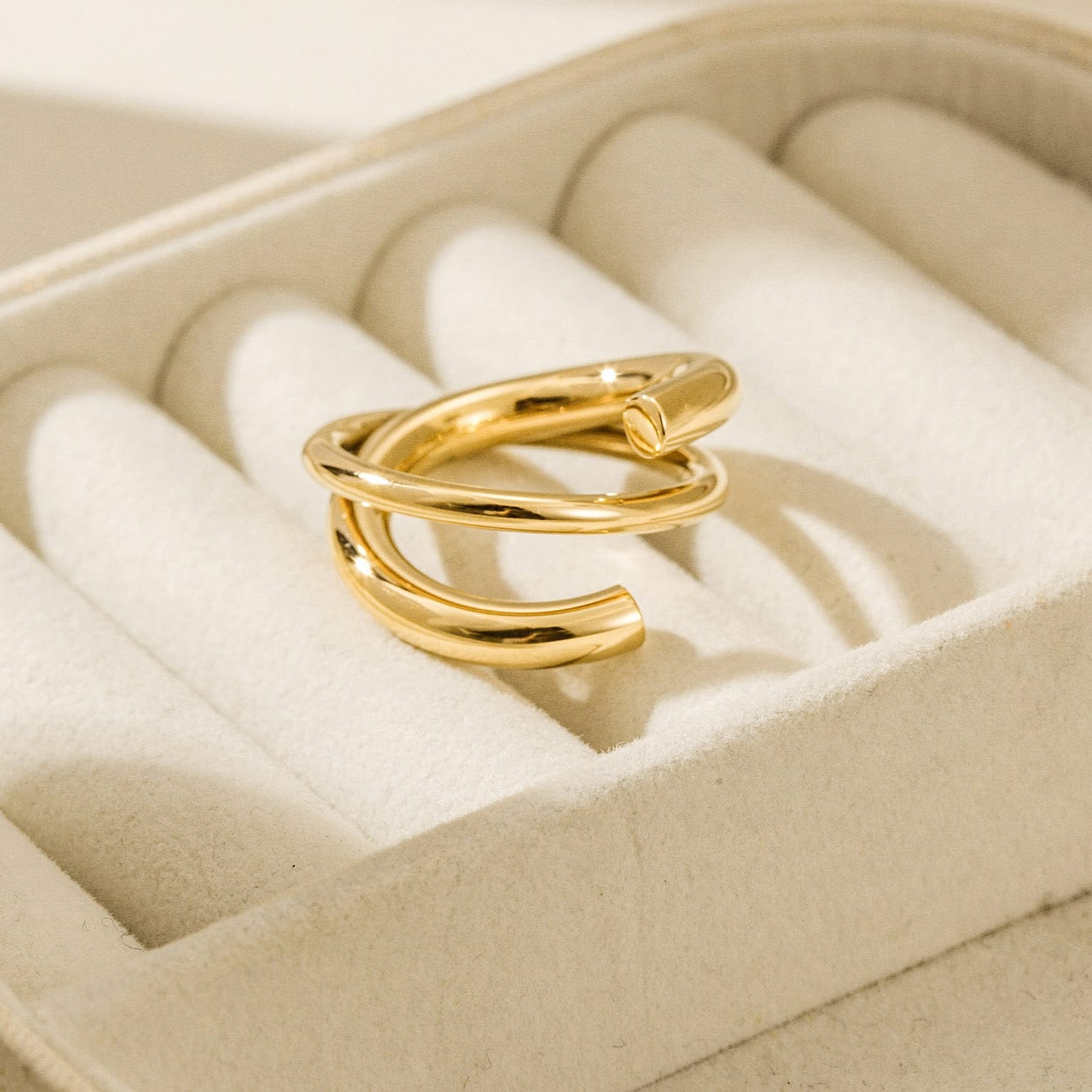 Gold Spring Ring | Kiiro Accessories