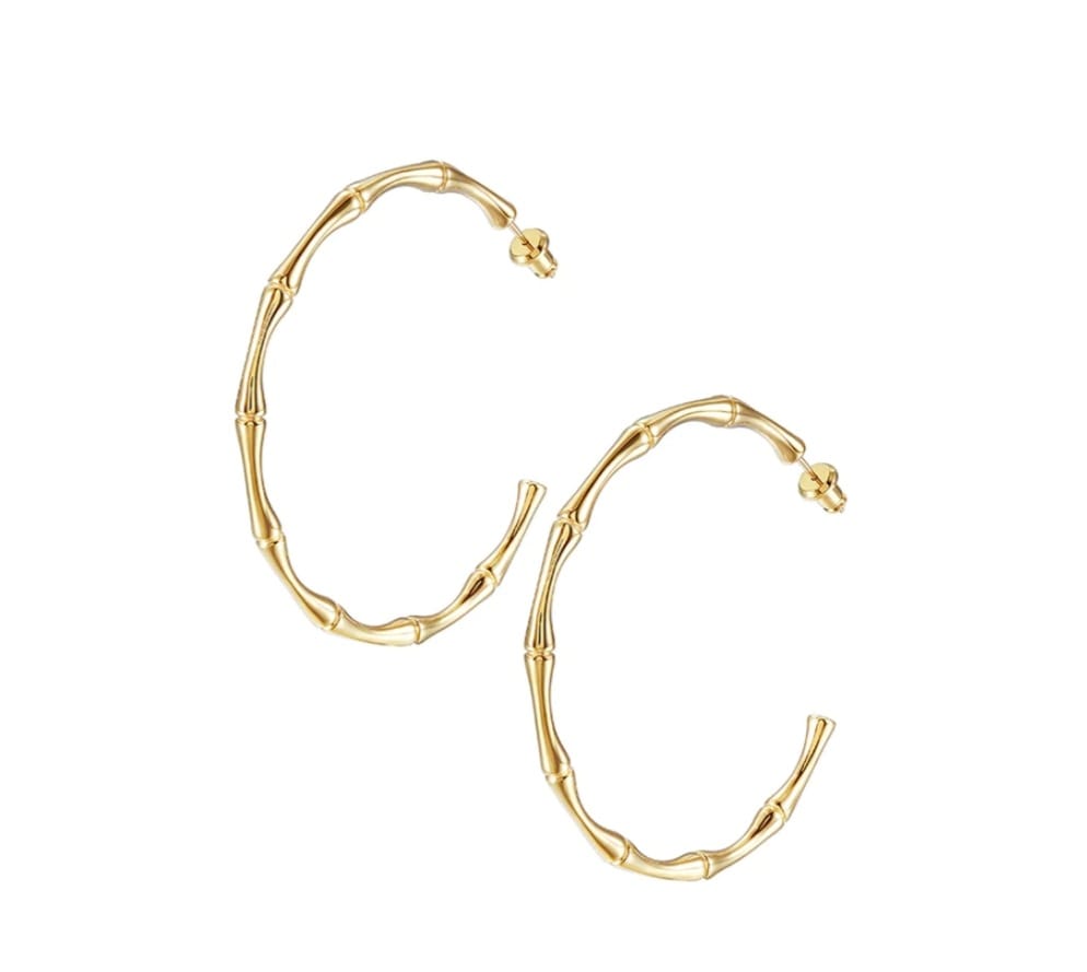 Bamboo Hoops Earring | Kiiro Accessories