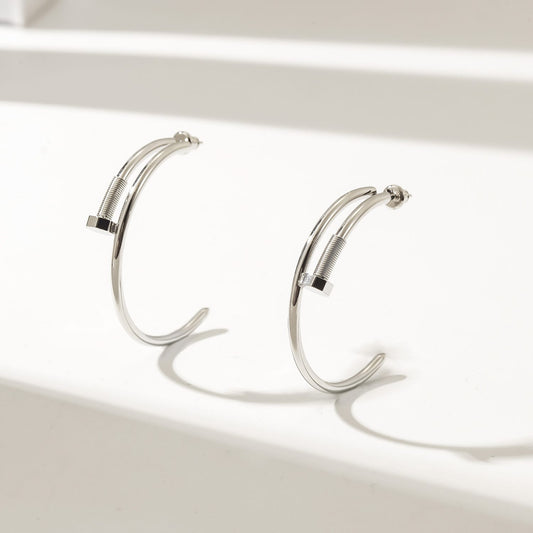 Iris Hoops Earring