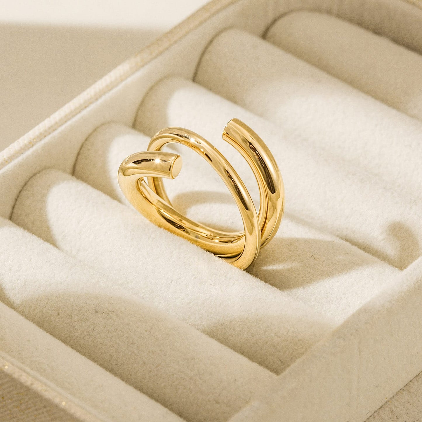 Gold Spring Ring | Kiiro Accessories