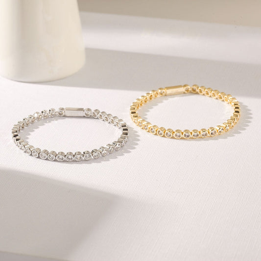 Round Tennis Bracelet | Kiiro Accessories